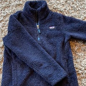 Patagonia fuzzy fleece size L/12 youth quarter-zip